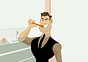 brushing teeth